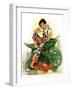 "Woman in Wheelbarrow,"June 20, 1931-Ellen Pyle-Framed Giclee Print