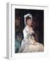 Woman in White, 1879-Eva Gonzales-Framed Giclee Print