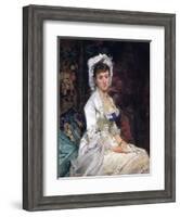 Woman in White, 1879-Eva Gonzales-Framed Giclee Print