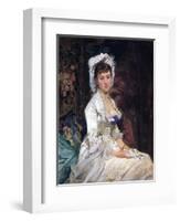 Woman in White, 1879-Eva Gonzales-Framed Giclee Print