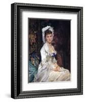 Woman in White, 1879-Eva Gonzales-Framed Giclee Print