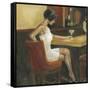 Woman in White 1-Sandra Smith-Framed Stretched Canvas