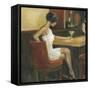 Woman in White 1-Sandra Smith-Framed Stretched Canvas