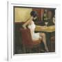 Woman in White 1-Sandra Smith-Framed Art Print