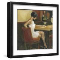 Woman in White 1-Sandra Smith-Framed Art Print