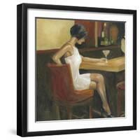 Woman in White 1-Sandra Smith-Framed Art Print