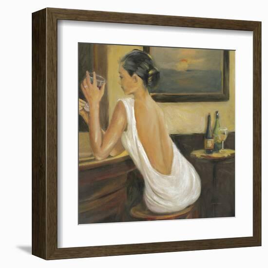 Woman in White 2-Sandra Smith-Framed Art Print