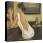 Woman in White 2-Sandra Smith-Stretched Canvas