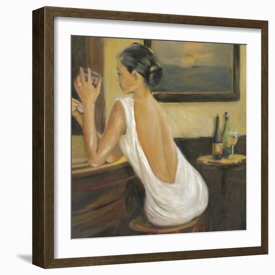 Woman in White 2-Sandra Smith-Framed Art Print