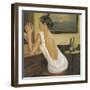 Woman in White 2-Sandra Smith-Framed Art Print