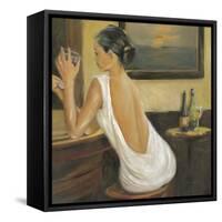 Woman in White 2-Sandra Smith-Framed Stretched Canvas