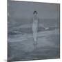 Woman in White Dress Walking at Water's Edge by the Sea-Francesco Paolo Michetti-Mounted Art Print