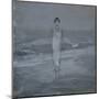 Woman in White Dress Walking at Water's Edge by the Sea-Francesco Paolo Michetti-Mounted Art Print