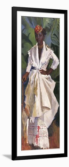 Woman In White II-Boscoe Holder-Framed Giclee Print