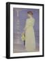 Woman in White on a Beach, 1893-Peder Severin Kröyer-Framed Premium Giclee Print