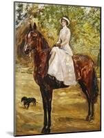 Woman in White Riding a horse-Max Slevogt-Mounted Giclee Print