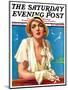 "Woman in White," Saturday Evening Post Cover, June 18, 1932-Tempest Inman-Mounted Giclee Print