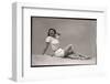 Woman in White Shirt and Shorts-Bettmann-Framed Photographic Print