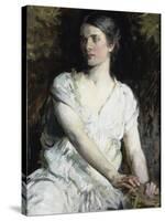 Woman in White-Abbott Handerson Thayer-Stretched Canvas