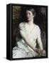 Woman in White-Abbott Handerson Thayer-Framed Stretched Canvas