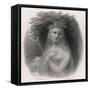 Woman in White-H Howard-Framed Stretched Canvas