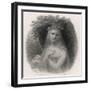 Woman in White-H Howard-Framed Art Print