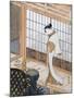 Woman in Winter Coat-Suzuki Harunobu-Mounted Giclee Print