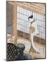 Woman in Winter Coat-Suzuki Harunobu-Mounted Giclee Print