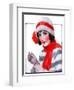 "Woman in Winter Wear,"December 20, 1924-J. Knowles Hare-Framed Premium Giclee Print