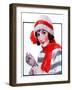 "Woman in Winter Wear,"December 20, 1924-J. Knowles Hare-Framed Giclee Print