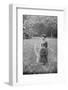 Woman in Wooded Meadow-null-Framed Photographic Print