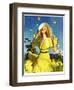 "Woman in Yellow,"June 15, 1935-Andrew Loomis-Framed Giclee Print