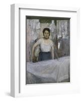 Woman Ironing, about 1869-Edgar Degas-Framed Giclee Print