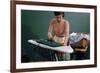 Woman Ironing at Home-William P. Gottlieb-Framed Photographic Print