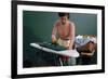Woman Ironing at Home-William P. Gottlieb-Framed Photographic Print