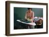 Woman Ironing at Home-William P. Gottlieb-Framed Photographic Print