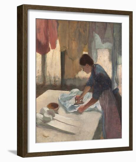 Woman Ironing, c.1876 - 1887-Edgar Degas-Framed Giclee Print