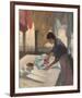 Woman Ironing, c.1876 - 1887-Edgar Degas-Framed Giclee Print