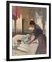 Woman Ironing, c.1876 - 1887-Edgar Degas-Framed Giclee Print