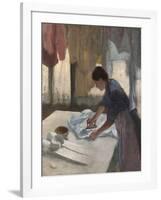 Woman Ironing, C.1876-87-Edgar Degas-Framed Giclee Print