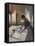 Woman Ironing, C.1876-87-Edgar Degas-Framed Stretched Canvas
