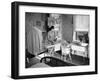 Woman Ironing in Slum Home-William C^ Shrout-Framed Photographic Print