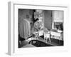 Woman Ironing in Slum Home-William C^ Shrout-Framed Photographic Print