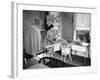 Woman Ironing in Slum Home-William C^ Shrout-Framed Photographic Print