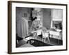 Woman Ironing in Slum Home-William C^ Shrout-Framed Photographic Print