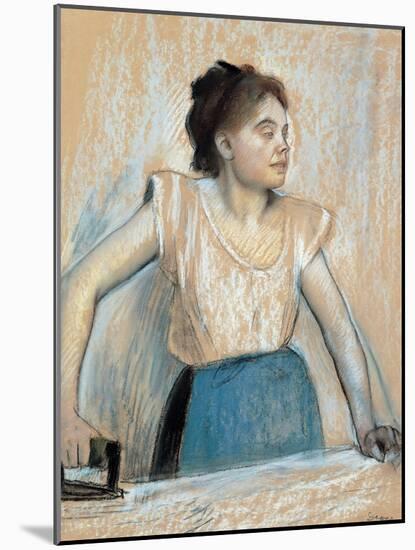 Woman Ironing-Edgar Degas-Mounted Giclee Print