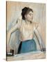 Woman Ironing-Edgar Degas-Stretched Canvas
