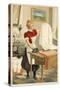 Woman Ironing-null-Stretched Canvas