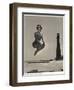 Woman Jumping in Front of Cape Florida Lighthouse, C.1975-null-Framed Giclee Print