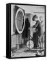 Woman Keeping Fit in the Titanic's Gymnasium-null-Framed Stretched Canvas